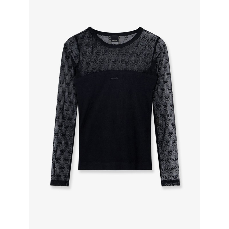 Love Birds lace jersey sweater