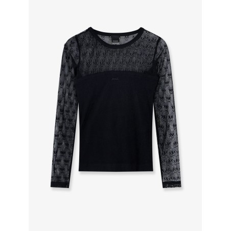 Love Birds lace jersey sweater