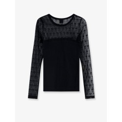 Love Birds lace jersey sweater