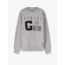 Cotton sweatshirt with print on the front