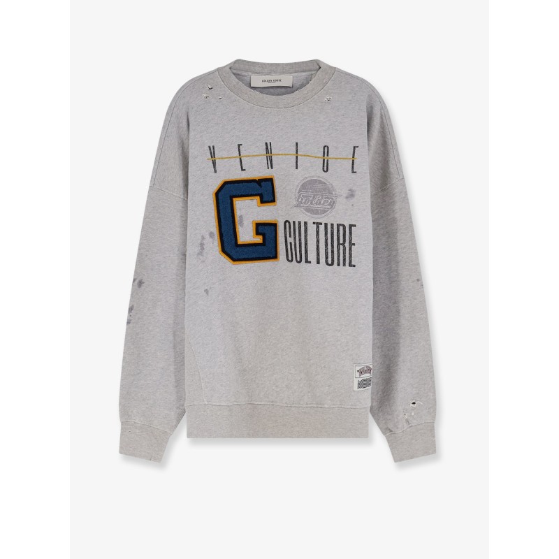 Cotton sweatshirt with print on the front