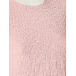 Cotton and silk sweater with all-over FF motif