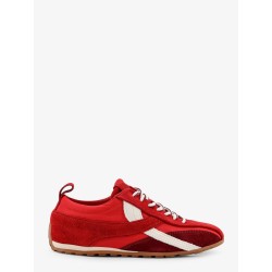 Nylon and suede sneakers