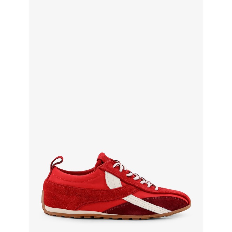 Nylon and suede sneakers