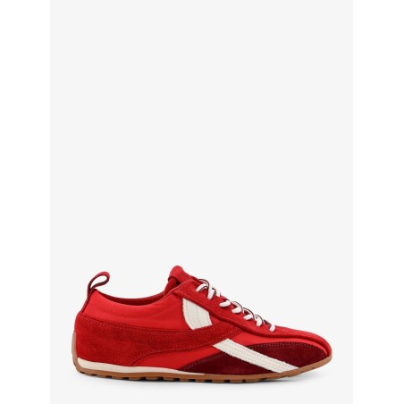 Nylon and suede sneakers