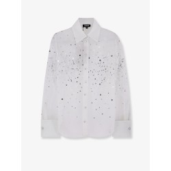 Eugenia shirt with all-over rhinestone details