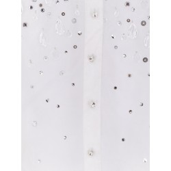 Eugenia shirt with all-over rhinestone details