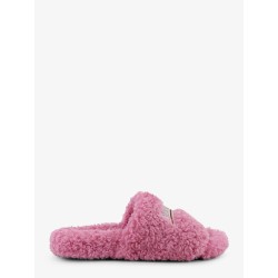 Furry synthetic fur sandals