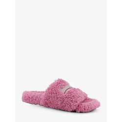 Furry synthetic fur sandals