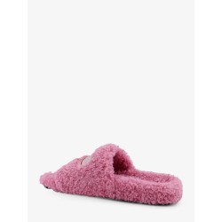 Furry synthetic fur sandals