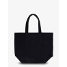 Canvas handbag with front logo