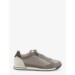 Leather sneakers with suede inserts