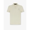 Cotton polo shirt with embroidered logo on the front