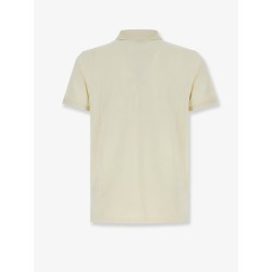 Cotton polo shirt with embroidered logo on the front