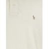 Cotton polo shirt with embroidered logo on the front