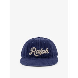 Denim hat with logo on the front