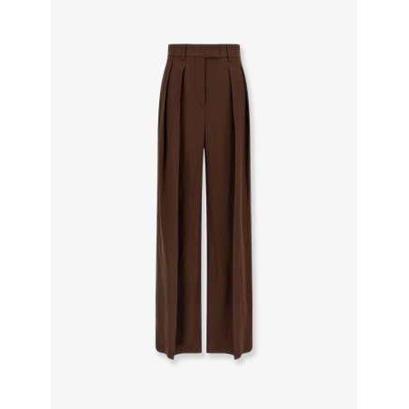 Viscose and linen trousers