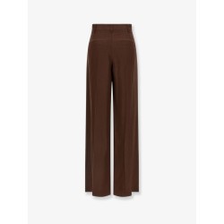 Viscose and linen trousers