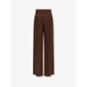 Viscose and linen trousers