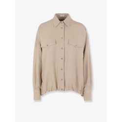 Viscose and linen shirt
