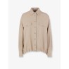 Viscose and linen shirt