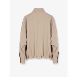 Viscose and linen shirt