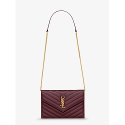 Envelope leather shoulder bag