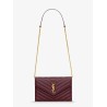 Envelope leather shoulder bag