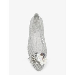 Glitter PVC ballerinas