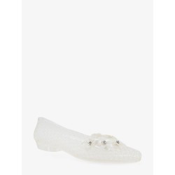 PVC ballerinas with beading on the front