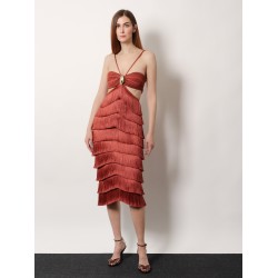 Amethyst fringed dress