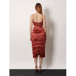 Amethyst fringed dress