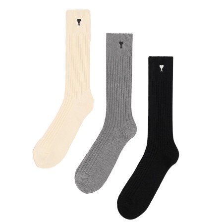 SET OF THREE PAIRS OF "AMI DE COEUR" SOCKS