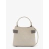 Suede shoulder bag with Monili detail