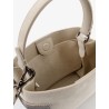 Suede shoulder bag with Monili detail