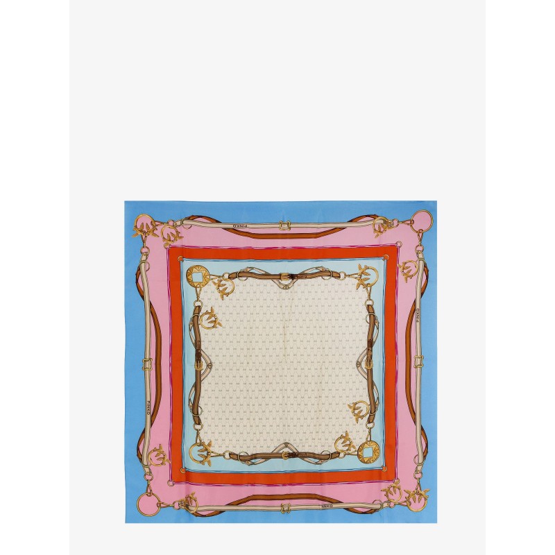 Limbo silk and viscose blend foulard with multicolor print