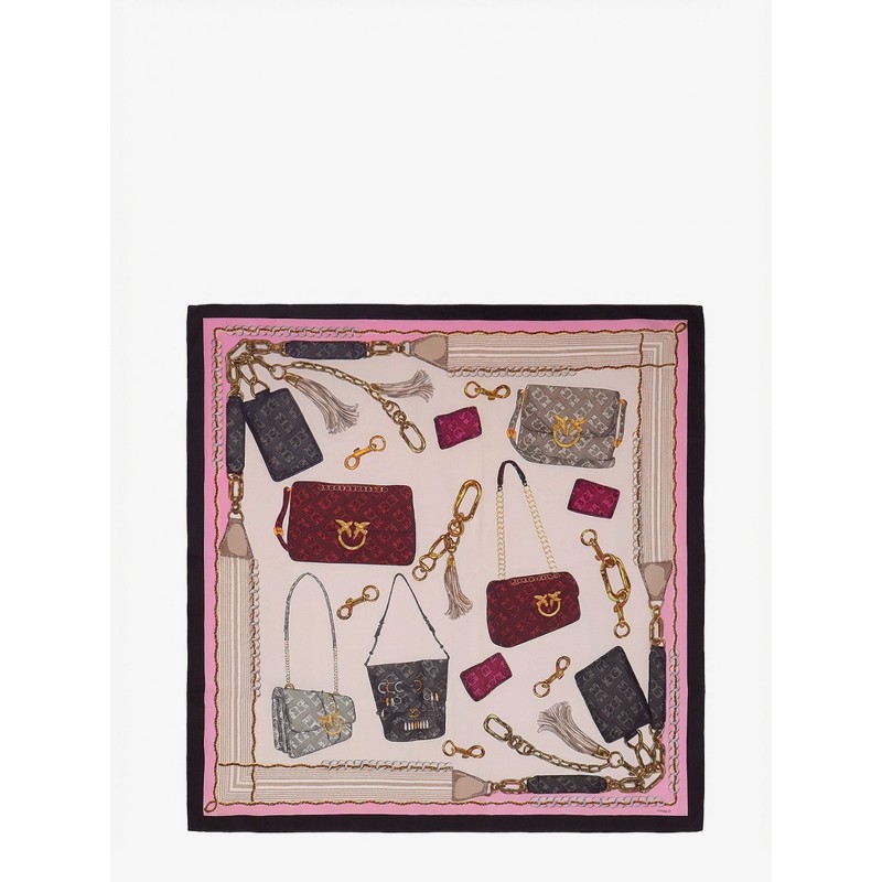 Limbo silk and viscose blend foulard with multicolor print