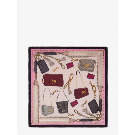 Limbo silk and viscose blend foulard with multicolor print