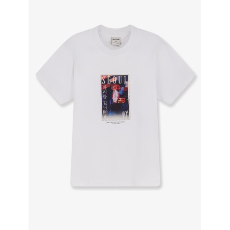Cotton T-shirt with Walk in Seoul print on the front