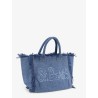 Vanity denim shoulder bag
