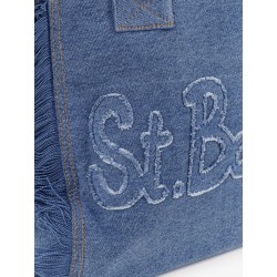 Vanity denim shoulder bag