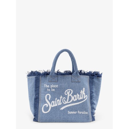 Vanity denim shoulder bag