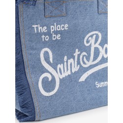 Vanity denim shoulder bag