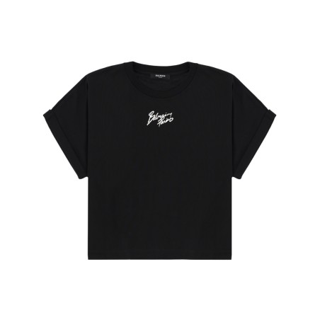CROPPED T-SHIRT WITH LOGO