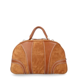 SUEDE DUFFLE BAG