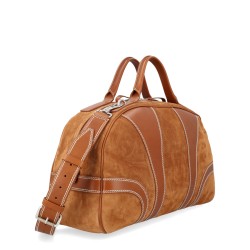 SUEDE DUFFLE BAG