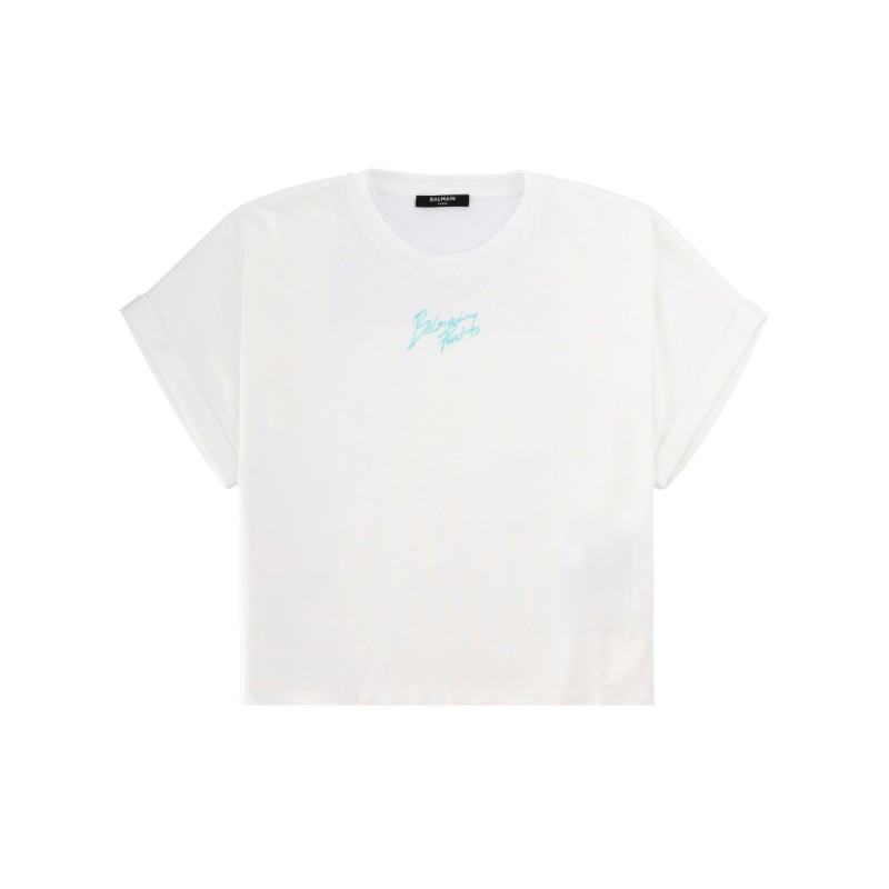 CROPPED T-SHIRT WITH LOGO