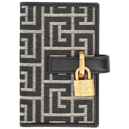 MONOGRAM CARD HOLDER WITH PADLOCK