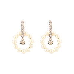 "KIRA" EARRINGS WITH PEARLS AND RHINESTONES