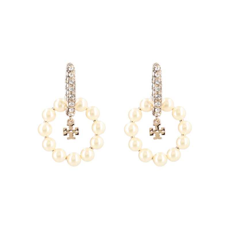 "KIRA" EARRINGS WITH PEARLS AND RHINESTONES